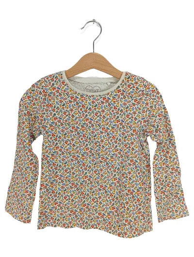 Next Mädchen Langarmshirt Blumenmuster Baumwolle Mehrfarbig Gr. 110