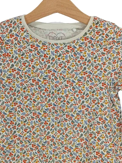 Next Mädchen Langarmshirt Blumenmuster Baumwolle Mehrfarbig Gr. 110