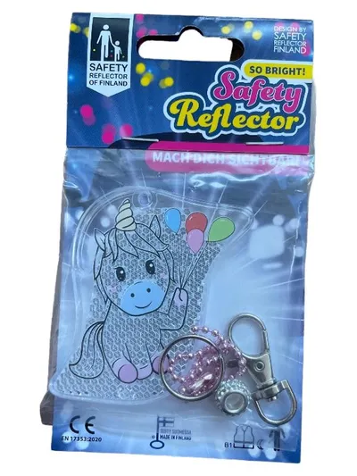 Sicherheitsreflektor Einhorn Schlüsselanhänger Kinder Reflektor Ballons