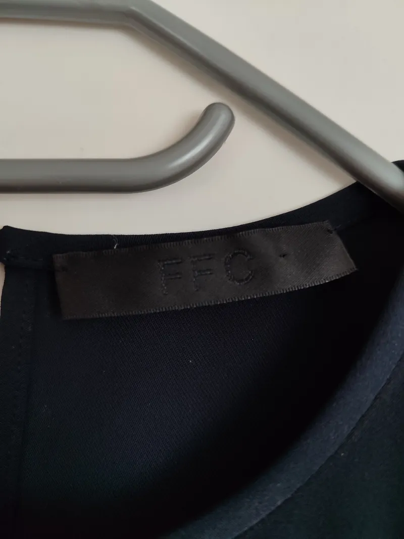 FFC Damen Top Oberteil Gr. 40/L Modern Blau Ärmellos Polyester 4
