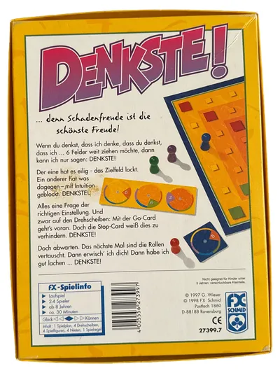 FX Schmid Denkste! Brettspiel für Kinder ab 8 Jahre Gesellschaftsspiel