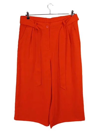 Rock Your Curves Stoffhose Damen Elegant Orange Gr. 48 Weites Bein