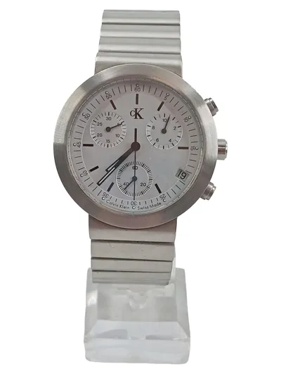 Calvin Klein Herren Armbanduhr Edelstahl Silber Modern Business Alltag