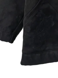 Desigual Damen Sweatjacke Gr. S/M Schwarz Velours Stickerei Reißverschluss 3