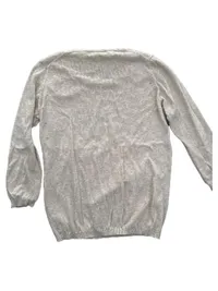 MANGO Basics Damen Pullover Gr. S Beige Gepunktet Strickpullover 2