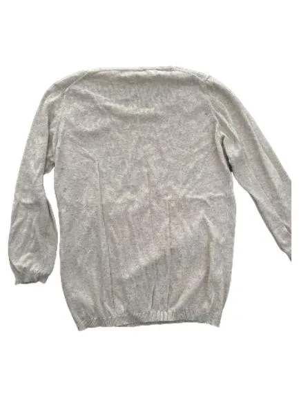 MANGO Basics Damen Pullover Gr. S Beige Gepunktet Strickpullover 2