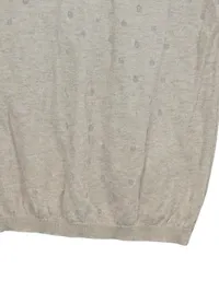 MANGO Basics Damen Pullover Gr. S Beige Gepunktet Strickpullover 4