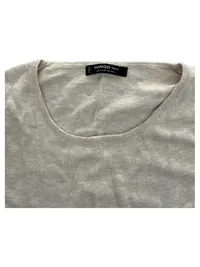 MANGO Basics Damen Pullover Gr. S Beige Gepunktet Strickpullover 5