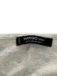 MANGO Basics Damen Pullover Gr. S Beige Gepunktet Strickpullover 6