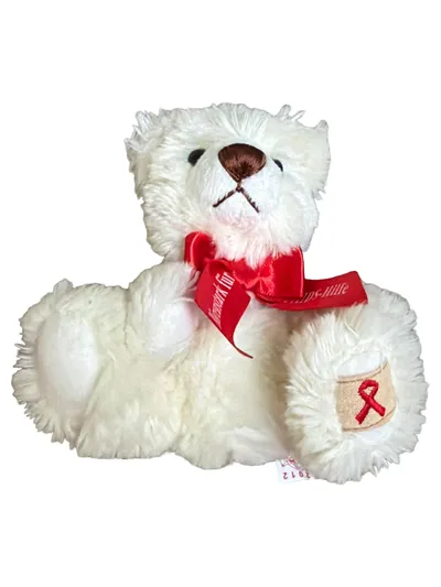 Clemens Spieltiere Teddybär AIDS-Hilfe Charity Bär Kuscheltier Rot 12cm