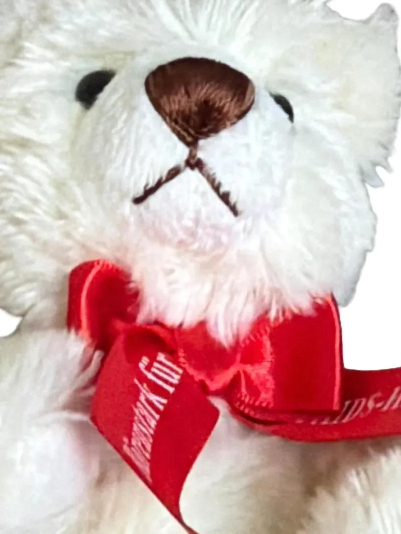 Clemens Spieltiere Teddybär AIDS-Hilfe Charity Bär Kuscheltier Rot 12cm 2
