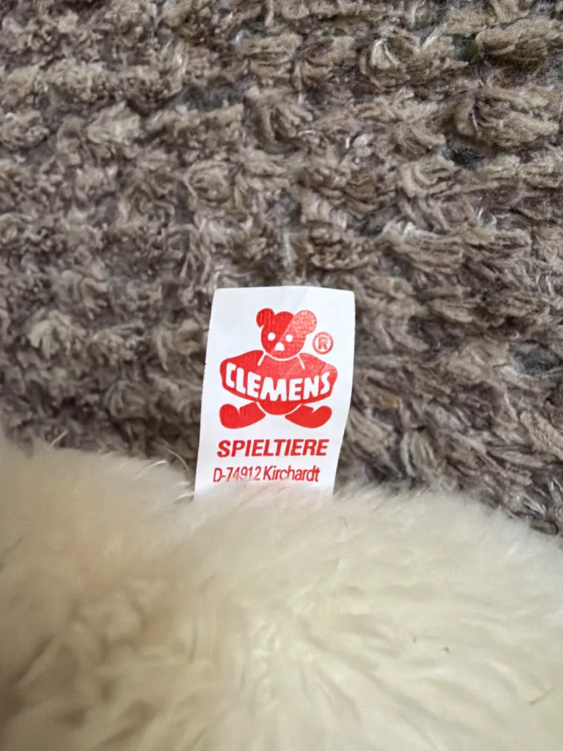 Clemens Spieltiere Teddybär AIDS-Hilfe Charity Bär Kuscheltier Rot 12cm 4