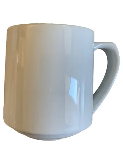 VEGA Keramik Kaffeebecher Tasse Weiß Basic Uni 325ml Alltag Freizeit Büro