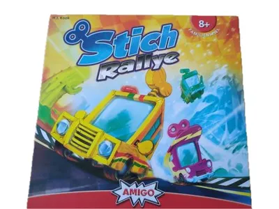 Amigo Stitch Rallye Brettspiel Familienspiel Auto Rennen H.J. Kook