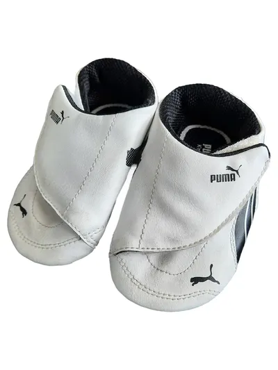 Puma Krabbelschuhe Kinder Größe 19 Weiß Sportlich Babyschuhe