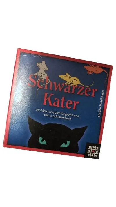 Schwarzer Kater Brettspiel Steffen Mühlhäuser Versteckspiel Familienspiel