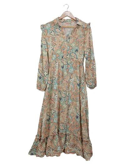 Sienna Damen Sommerkleid Gr. 36;S Mehrfarbig Bohemian Maxikleid Viskose