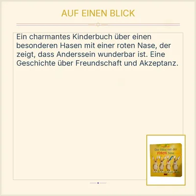 Der Hase mit der roten Nase Helme Heine Kinderbuch Bilderbuch Beltz