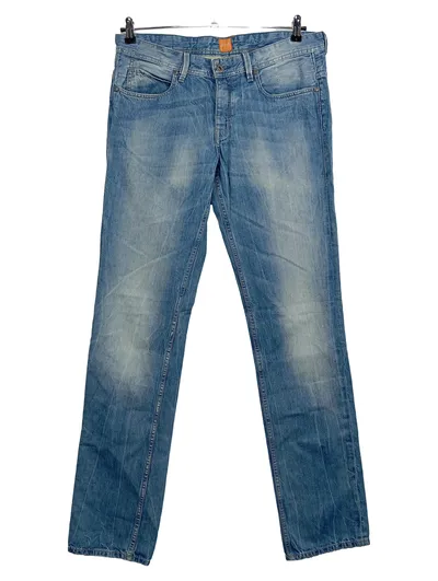 BOSS Orange Herren Jeans Slim Fit Hose Blau Gr. 34 Casual