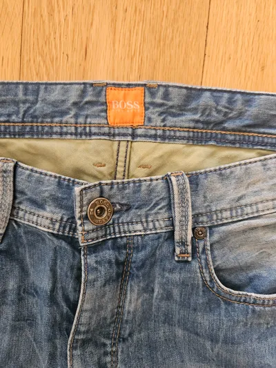 BOSS Orange Herren Jeans Slim Fit Hose Blau Gr. 34 Casual