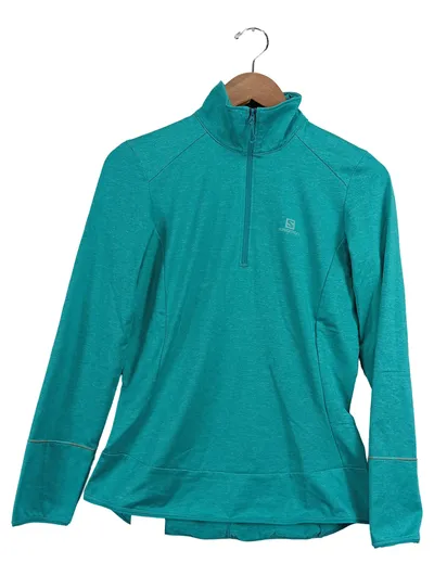 Salomon Damen Trainingsjacke Sport Funktionsshirt Türkis Gr. S