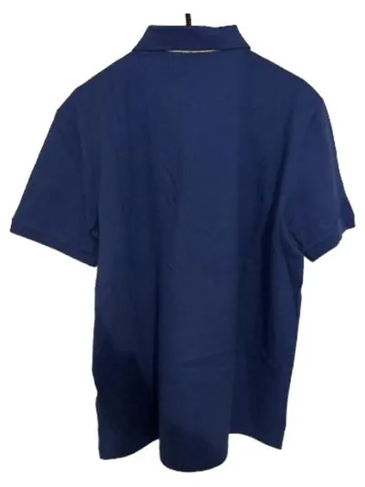 James & Nicholson Herren Poloshirt Blau L 100% Baumwolle Kurzarm Casual