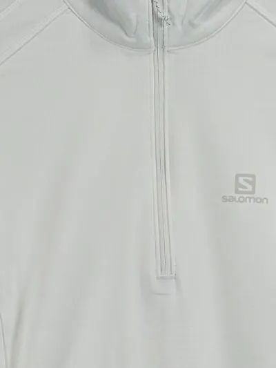 Salomon Damen Sport Shirt Langarm Weiß Gr. 36/S Polyester