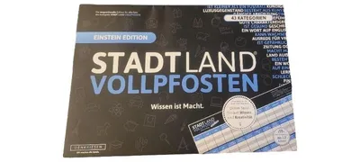 DENKRIESEN Stadt Land Vollpfosten Einstein Edition Quizspiel Familienspiel