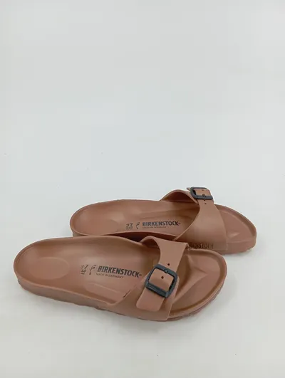 Birkenstock Arizona Pantoletten Damen Gr. 37 Beige Casual
