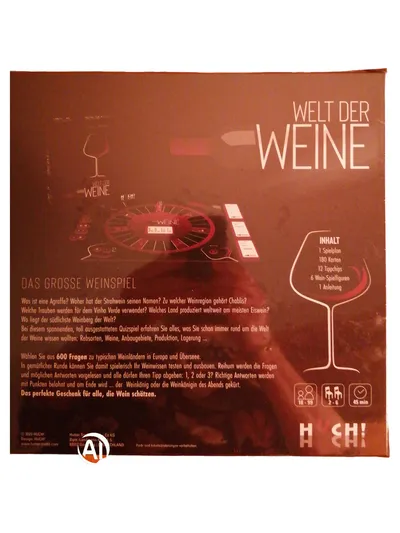 Huch! Welt der Weine Das grosse Weinspiel Quizspiel Brettspiel für Weinliebhaber