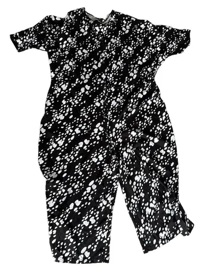 ASOS Design Damen Jumpsuit Animal Print Schwarz Gr. 50 Baumwolle Casual