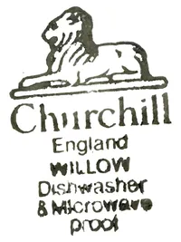 Churchill Willow Essteller Teller Blau-Weiß Keramik 26cm Klassisch 3