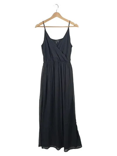 Vero Moda Damen Maxikleid Trägerkleid Elegant Grau Gr. XS 34
