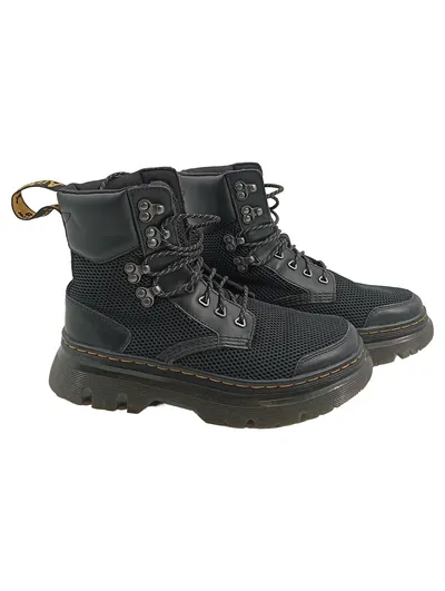 Dr. Martens Combs Tech Stiefel Herren Schwarz Mesh Gr. 40 Alltag