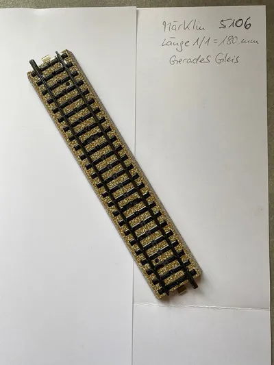 Märklin 5106 Gerades Gleis H0 Modelleisenbahn Gleismaterial Braun