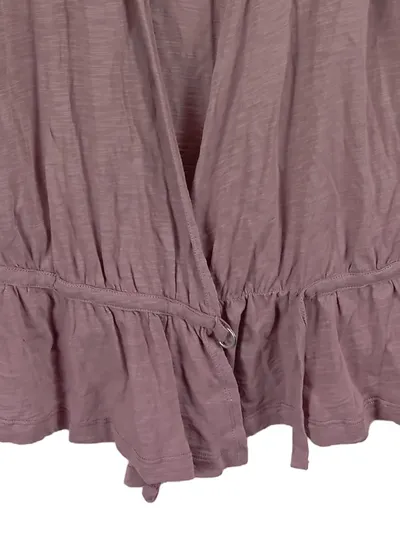 MEXX Damen Wickeljacke Strickjacke Rosa Gr. XL Baumwolle Feminin