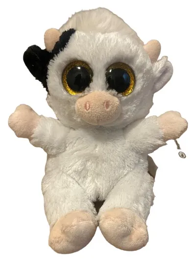 michel toys Kuh Kuscheltier Plüschtier Charmant Weiß 15cm