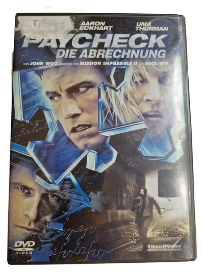 Paycheck Die Abrechnung DVD Ben Affleck Uma Thurman Sci-Fi DreamWorks