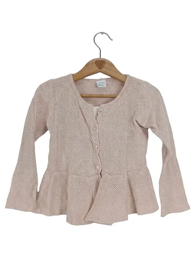 Lindex Mädchen Strickjacke Rosa Gr. 92 Baumwolle Casual