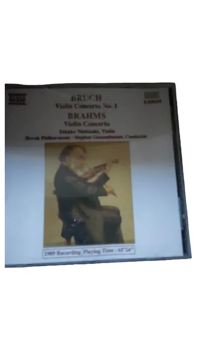 Bruch Violin Concerto No.1 & Brahms Violin Concerto CD Naxos Nishizaki