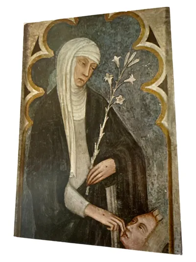 Ansichtskarte Postkarte Heilige Katharina von Siena Mittelalter Kunst