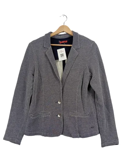 edc by Esprit Damen Blazer Sweatblazer Gr. M/38 Grau Meliert Casual