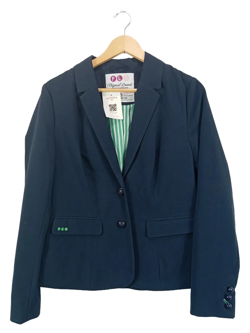 FLG Damen Blazer Gr. 40/L Blau Business Sakko Jacke Elegant 1