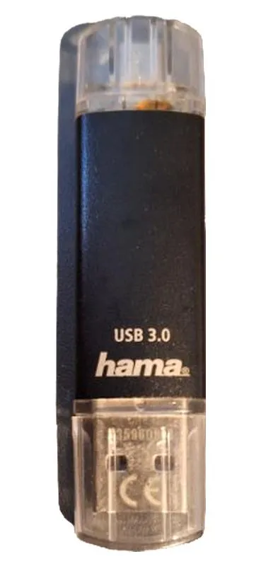 Hama USB 3.0 Hub 4-Port kabelgebunden Schwarz