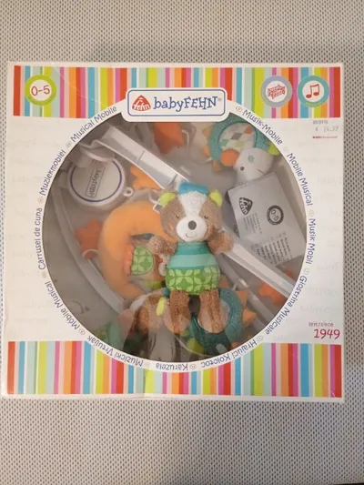 BabyFehn Musik Mobile Bär Mehrfarbig Kinder Polyester
