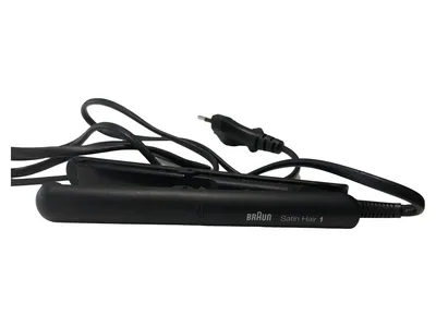 Braun Satin Hair 1 Glätteisen Haarglätter Schwarz