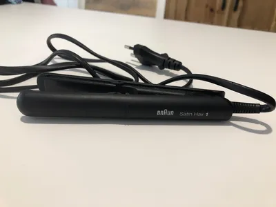 Braun Satin Hair 1 Glätteisen Haarglätter Schwarz