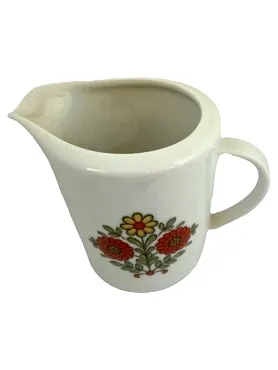 Winterling Milchkanne Kanne Vintage Blumenmuster Porzellan Mehrfarbig