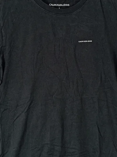 Calvin Klein Jeans Herren T-Shirt Basic Schwarz Gr. 46/S Logo Print