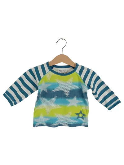 Phister & Philina Langarmshirt Jungen Gr. 68 Mehrfarbig Gestreift Sterne